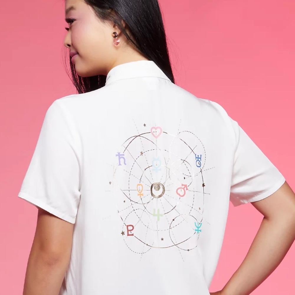 Sailor Moon Sailor Guardians Button Up Plus Size